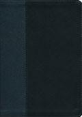 NLT Premium Slimline Reference Large Print Bible Black Onyx Imitation Leather - N/A - Re-vived.com