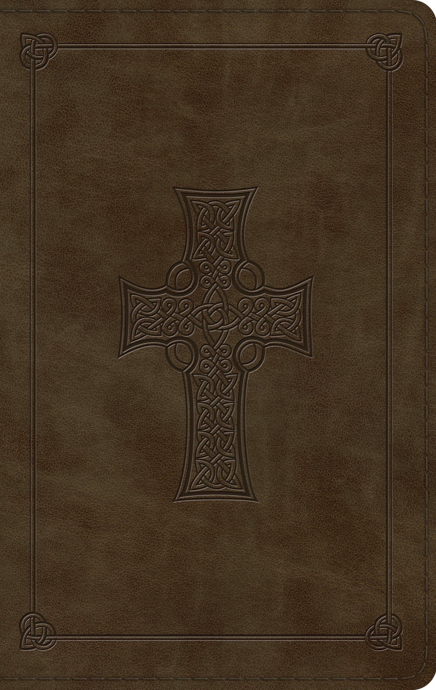 ESV Large Print Thinline Bible, TruTone, Olive, Celtic Cross