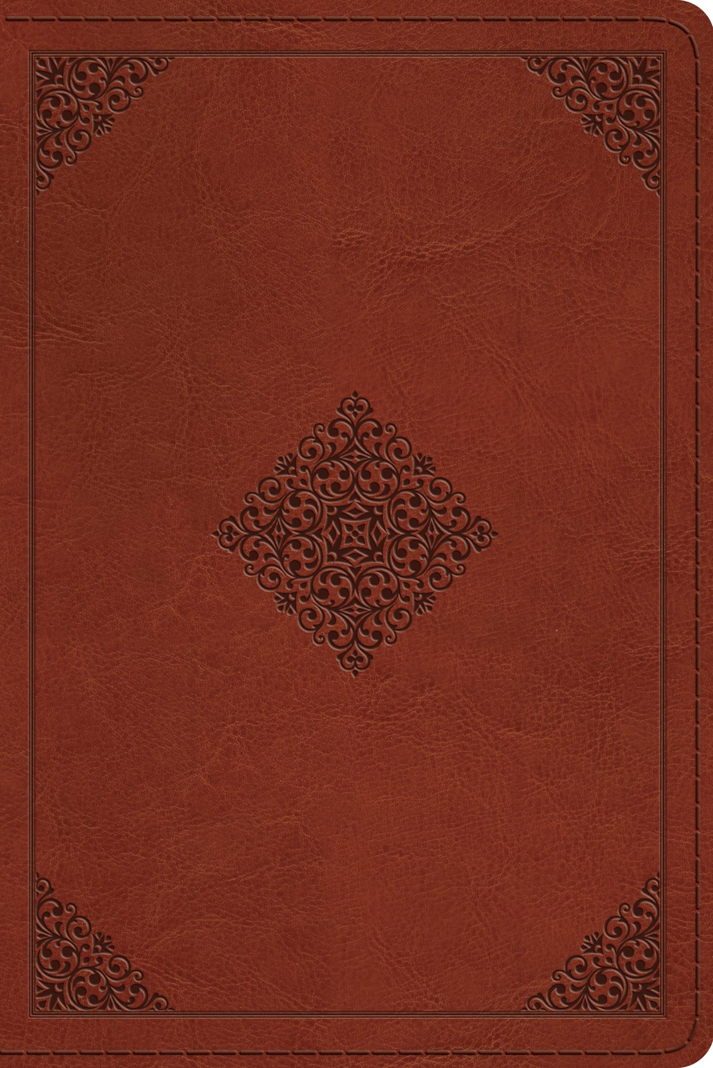 ESV Personal Reference Bible, Saddle, Ornament Design