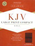 KJV Large Print Compact Reference Bible Mahogany LeatherTouch - N/A - Re-vived.com