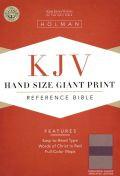 KJV Hand Size Giant Print Reference Bible Khaki/Rose Quartz LeatherTouch - N/A - Re-vived.com
