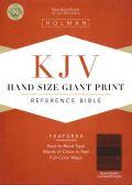 KJV Hand Size Giant Print Reference Bible Mahogany LeatherTouch - N/A - Re-vived.com