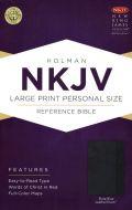 NKJV Large Print Personal Size Reference Bible Slate Blue LeatherTouch - N/A - Re-vived.com