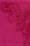 NKJV Large Print Personal Size Reference Bible Pink LeatherTouch - N/A - Re-vived.com