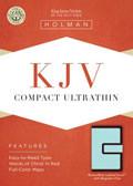 KJV Compact Ultrathin Bible Brown/Blue LeatherTouch with Magnetic Flap - N/A - Re-vived.com