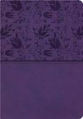 NIV Rainbow Study Bible Indexed Purple LeatherTouch - N/A - Re-vived.com