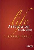 NIV Life Application Study Bible Large Print Hardback - N/A - Re-vived.com