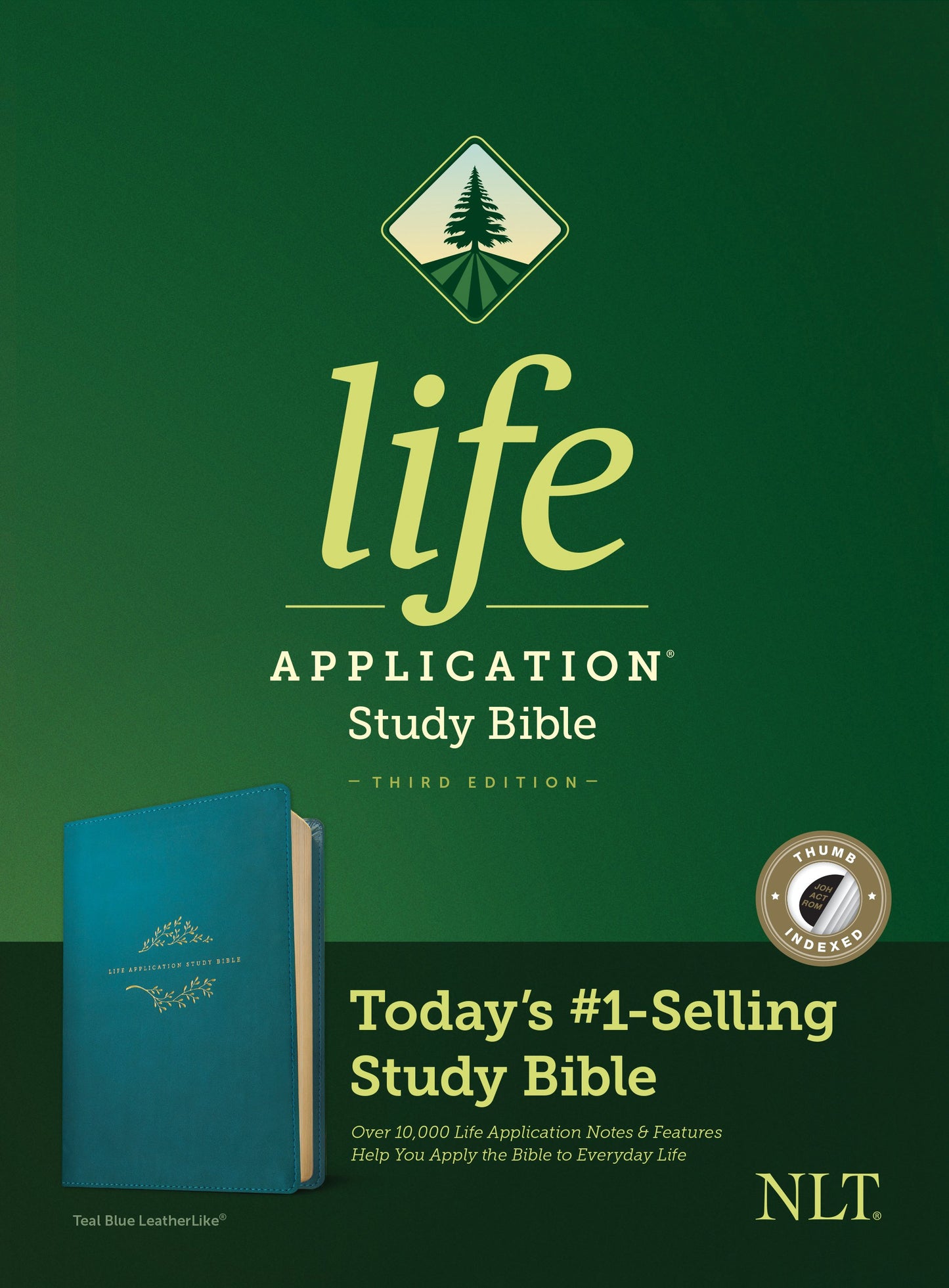 NLT Life Application Study Bible, Third Edition (Imitation Leather, Teal Blue, Indexed)