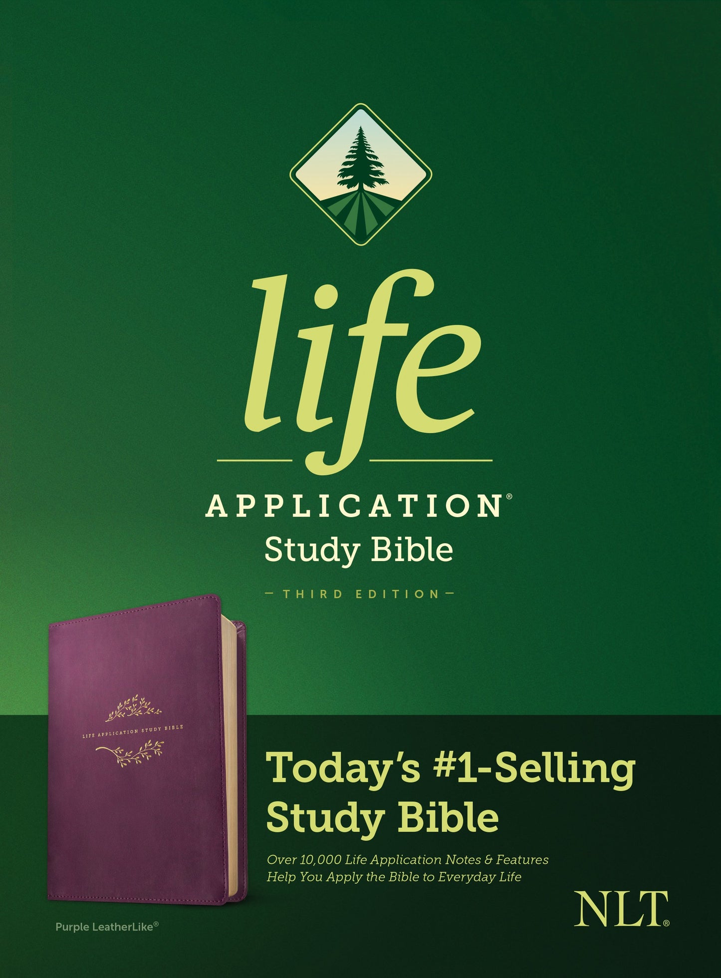 NLT Life Application Study Bible, Third Edition (Imitation Leather, Purple)