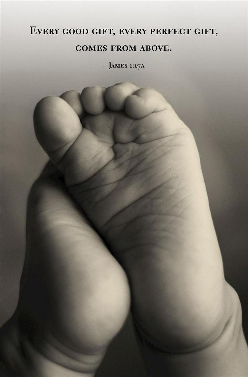 Tiny Feet Scripture Series Bulletin (Pkg of 50)