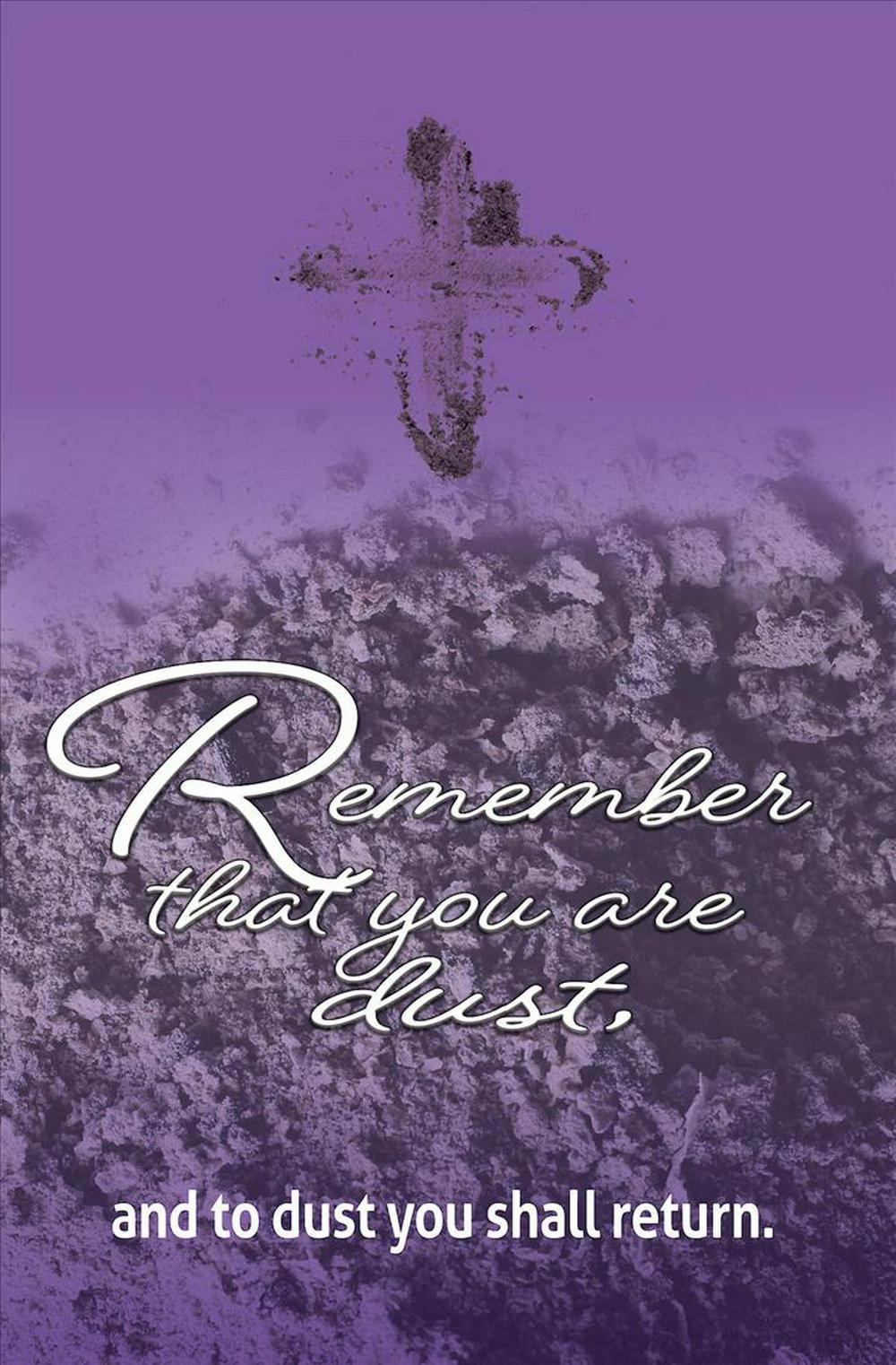 Remember Ash Wednesday Bulletin (Pkg of 50)