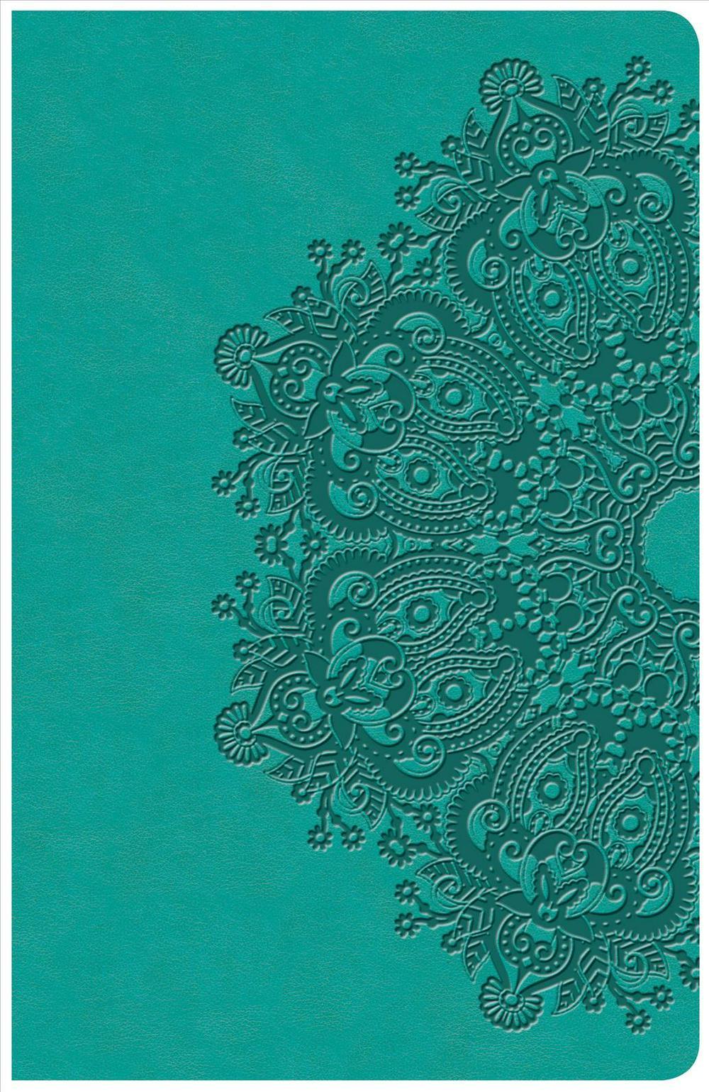KJV Large Print Personal Size Reference Bible, Teal, Indexed