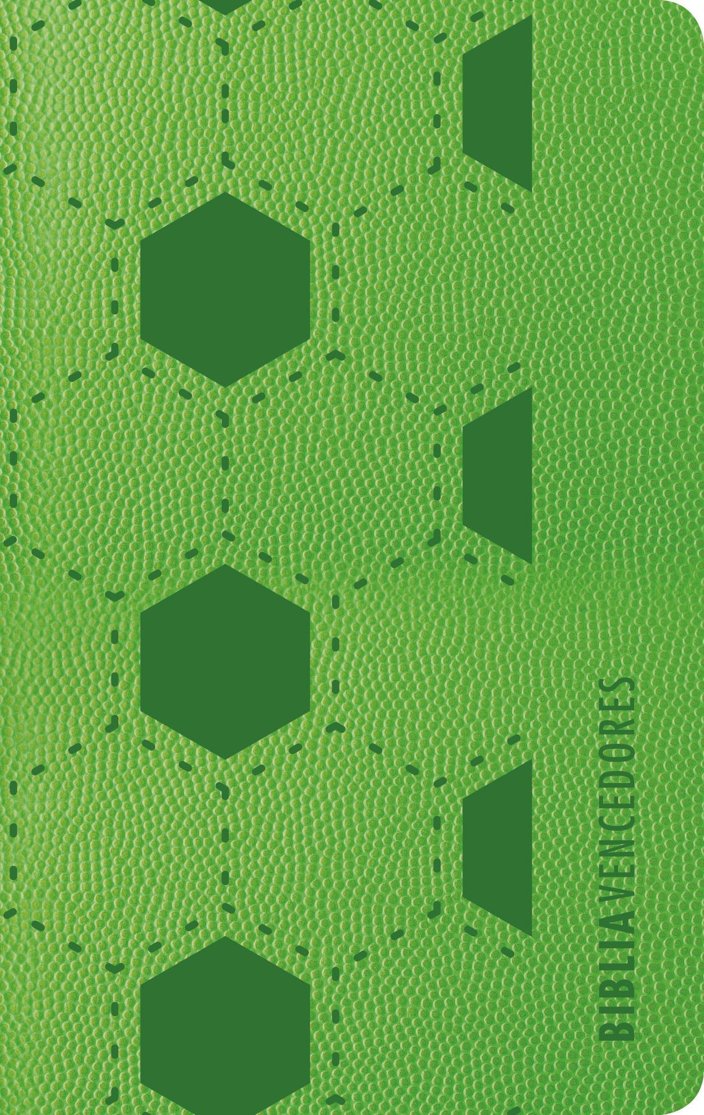 NVI Biblia vencedores, verde símil piel