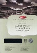NKJV Large Print UltraThin Reference Bible Black Bonded Leather - N/A - Re-vived.com