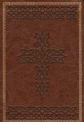 KJV Large Print Compact Bible Brown Imitation Leather - N/A - Re-vived.com