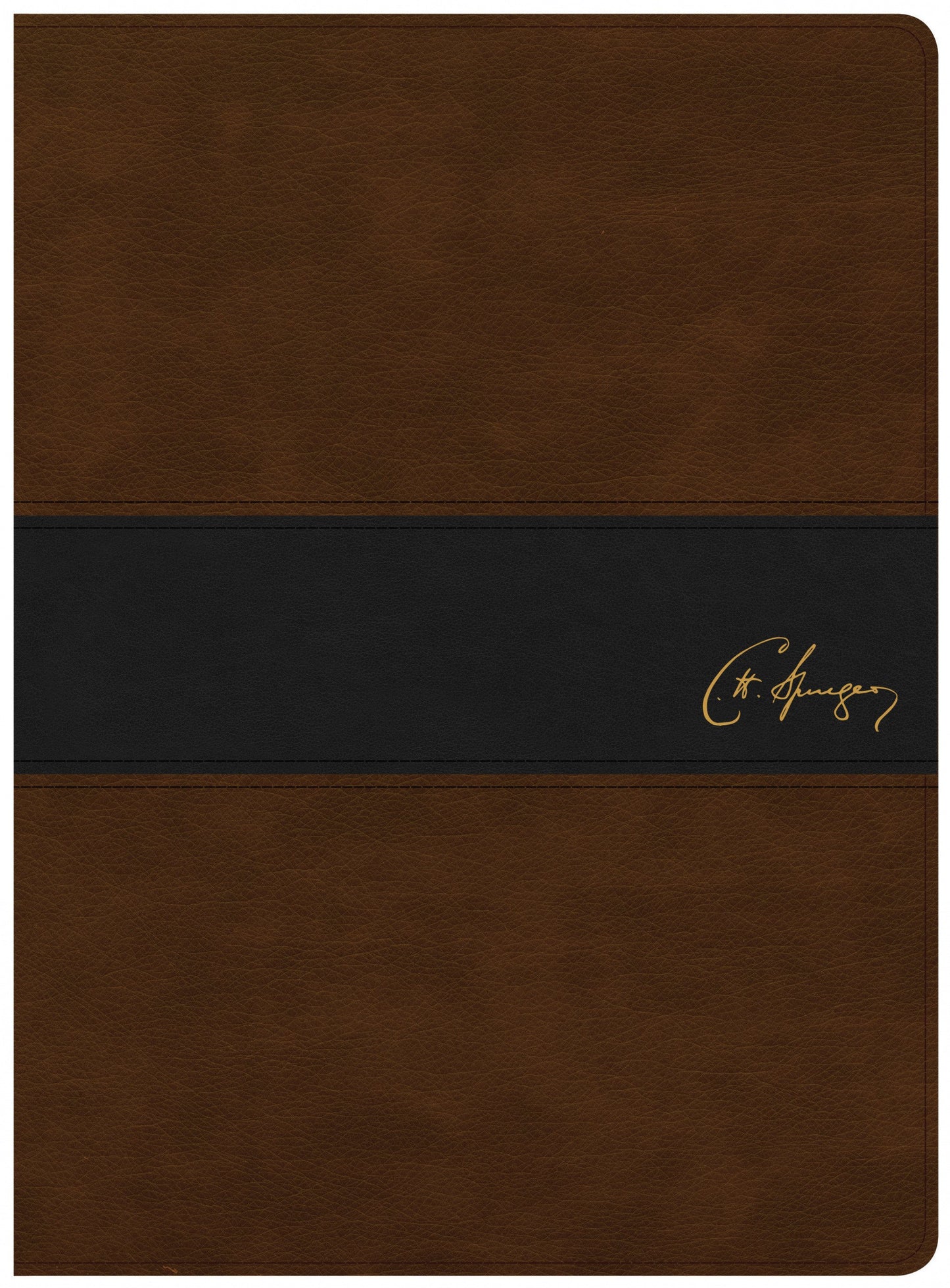 KJV Spurgeon Study Bible, Black/Brown LeatherTouch