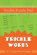 Pocket Puzzle Pad - Trickle Words Spiral Bound - Compiled by Barbour Staff - Re-vived.com
