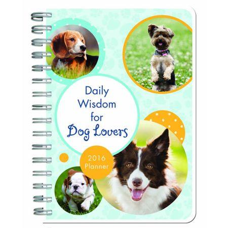 2016 Planner Daily Wisdom For Dog Lovers Spiral Bound - Compiled by Barbour Staff - Re-vived.com