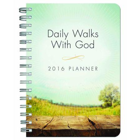 2016 Planner Daily Walks With God Spiral Bound - Compiled by Barbour Staff - Re-vived.com