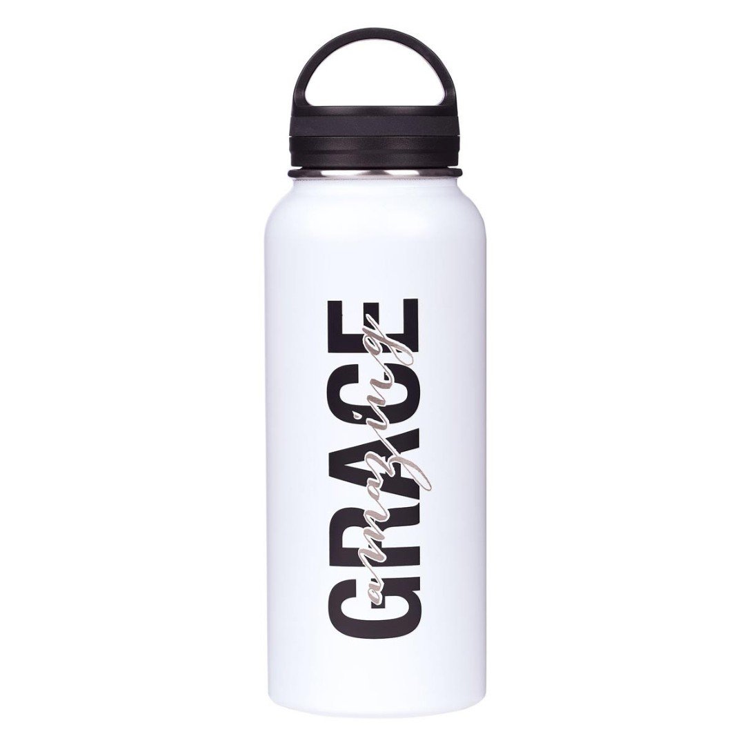 Stainless Steel Water Bottle: Amazing Grace