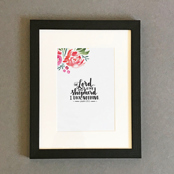 The Lord Is My Shepherd - Framed Print