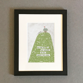 As for me - hill and house - Framed Print