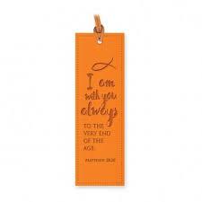 Lux Leather Bookmark: I Am With You Always