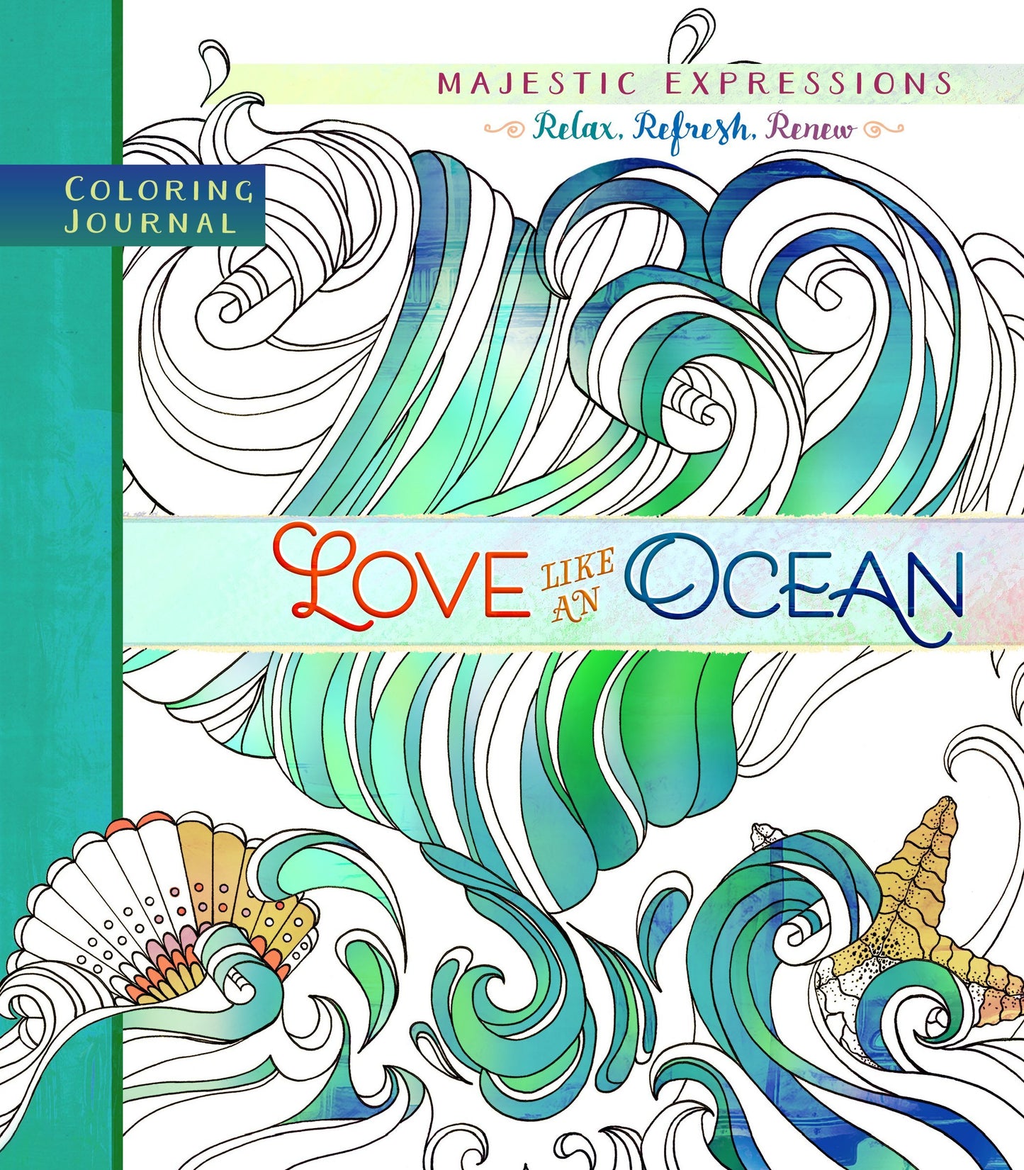 Love Like an Ocean Adult Colouring Journal