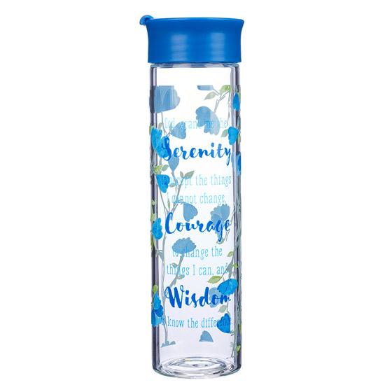Glass Water Bottle: Serenity