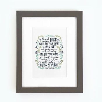 Trust In The Lord - Framed Print