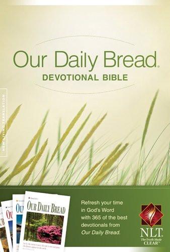 NLT Our Daily Bread Devotional Bible - Hardback
