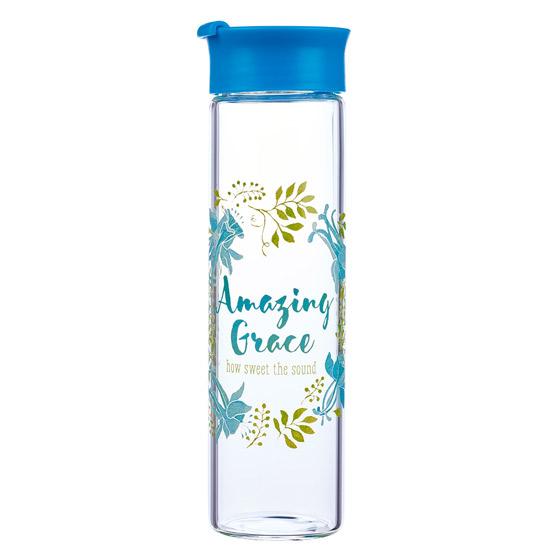 Glass Water Bottle: Amazing Grace