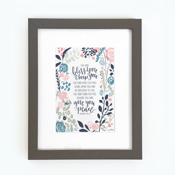 The Lord Bless You - 10x8 Framed Print