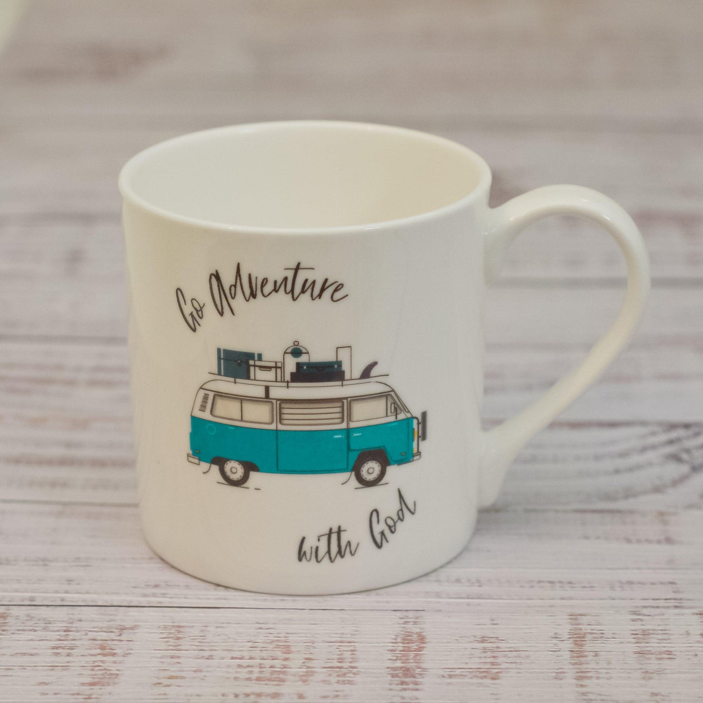 Go Adventure Fine Bone China Mug - Crimson