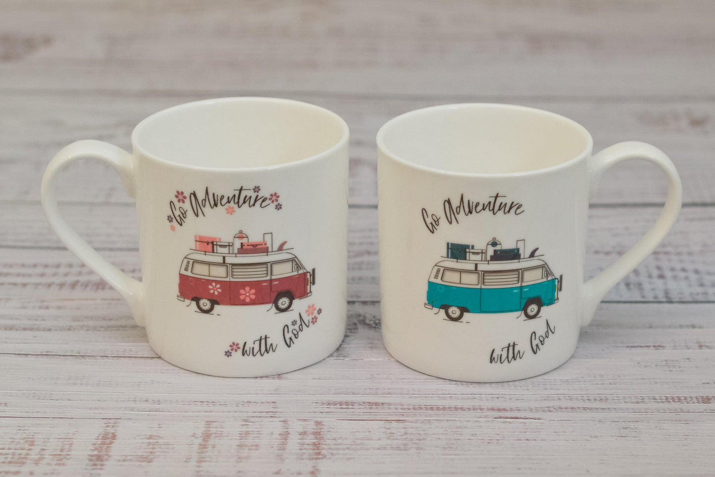 Go Adventure Fine Bone China Mug - Teal