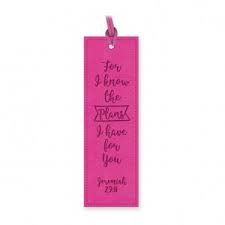Lux Leather Bookmark: For I Know the Plans