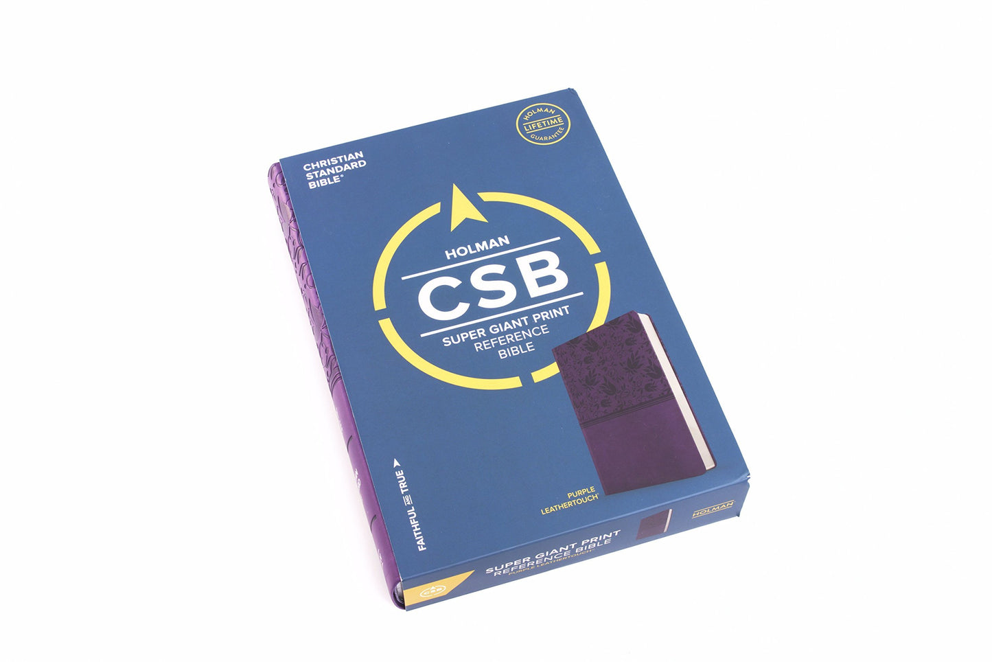 CSB Super Giant Print Reference Bible, Purple Leathertouch
