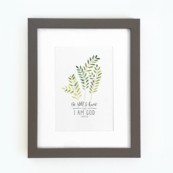 Be Still - Framed Print