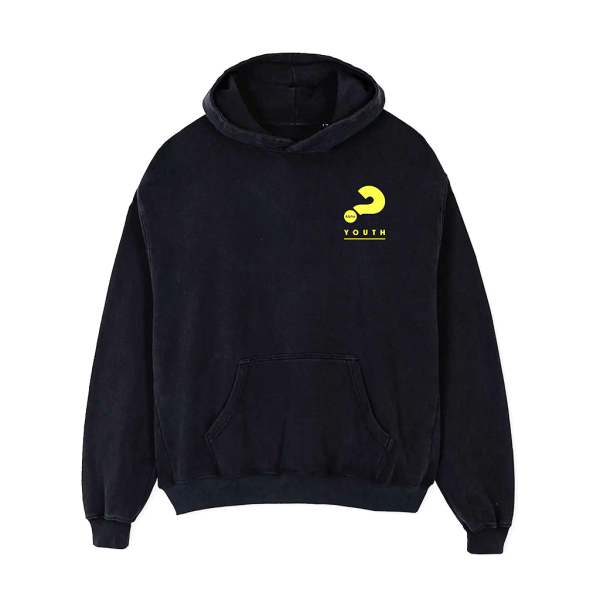 Alpha Oversized Hoodie (Youth) Black