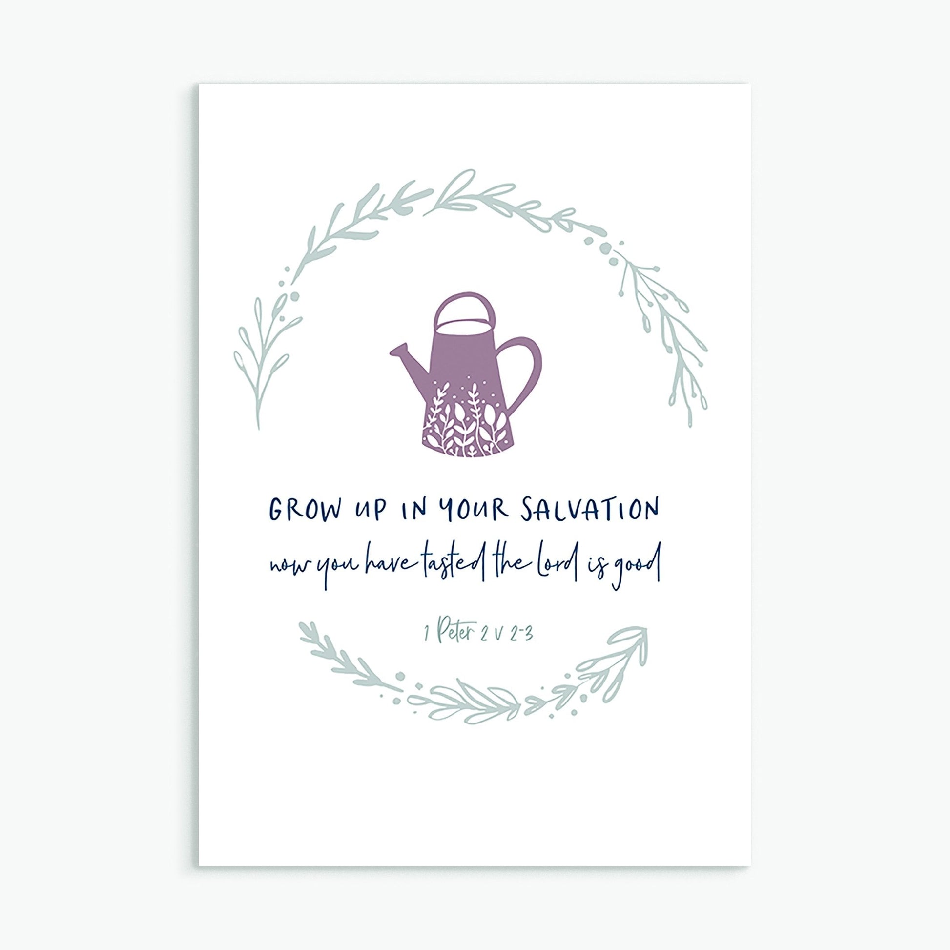 Grow Up in Your Salvation Greeting Card - Re-vived