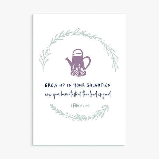Grow Up in Your Salvation Greeting Card - Re-vived