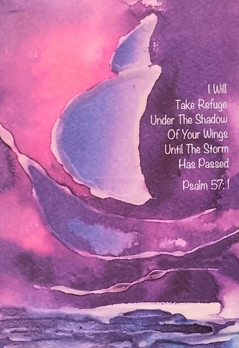 Boat- I Will Take Refuge (Psalm 57) Card - Re-vived