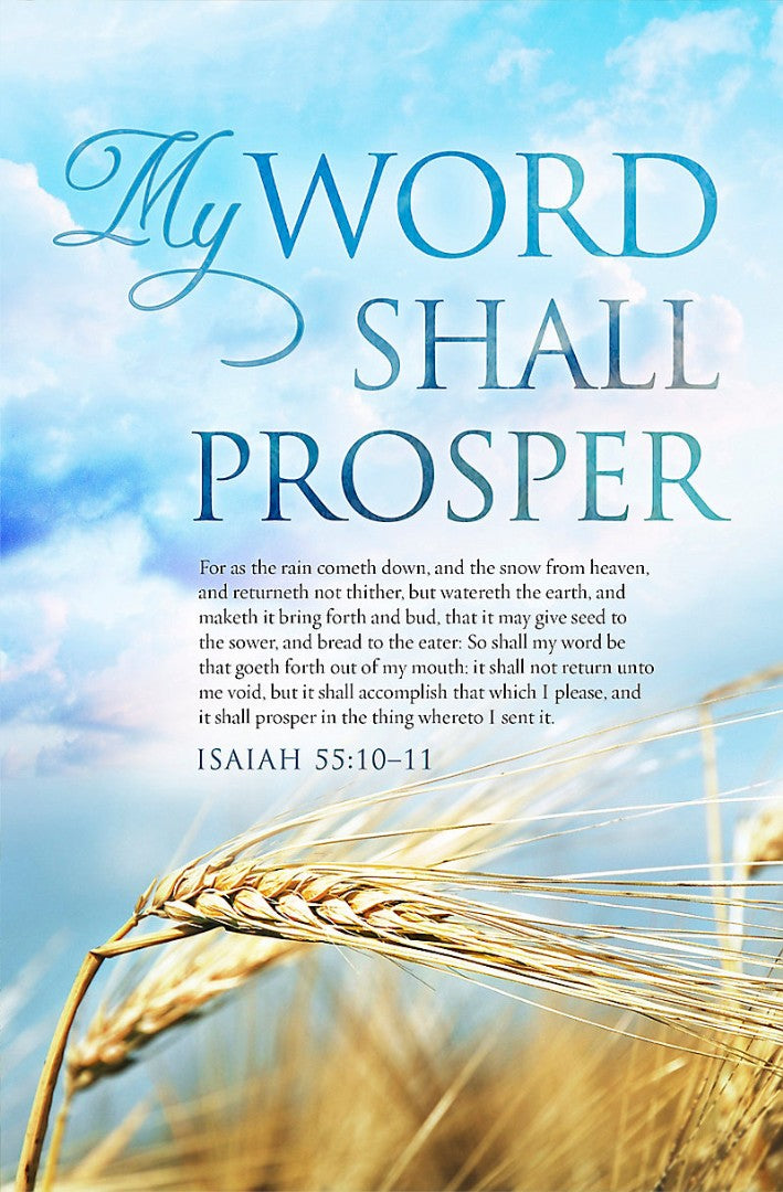 Isaiah 55:10-11 Bulletin (Pack of 100) - Re-vived
