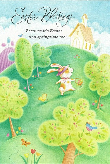 Easter Cards: Easter Blessings (Rabbit) (Pack of 6) - Re-vived
