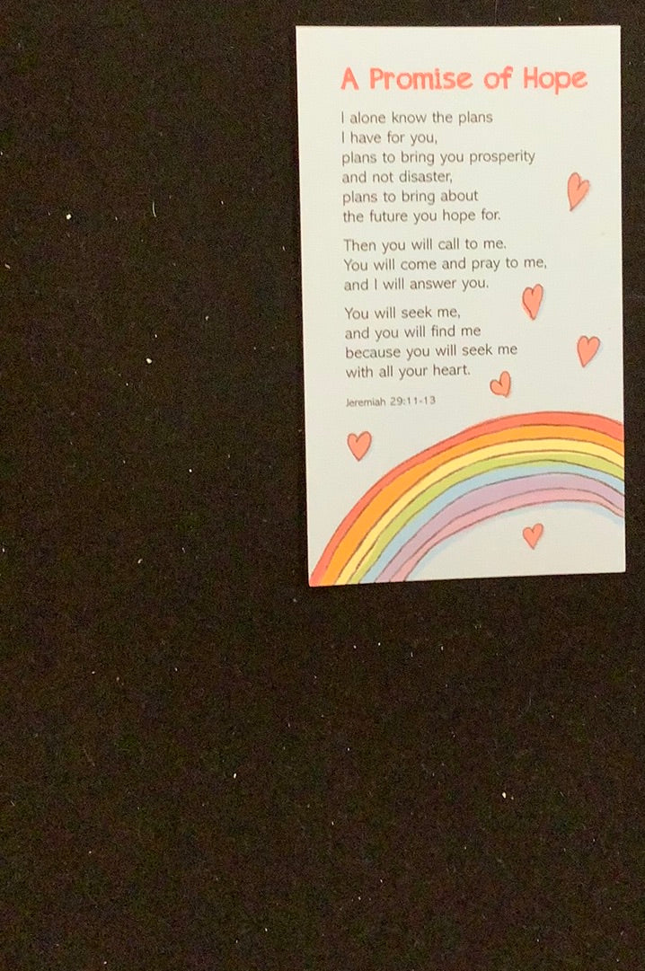 A Promise Of Hope - Verse Card