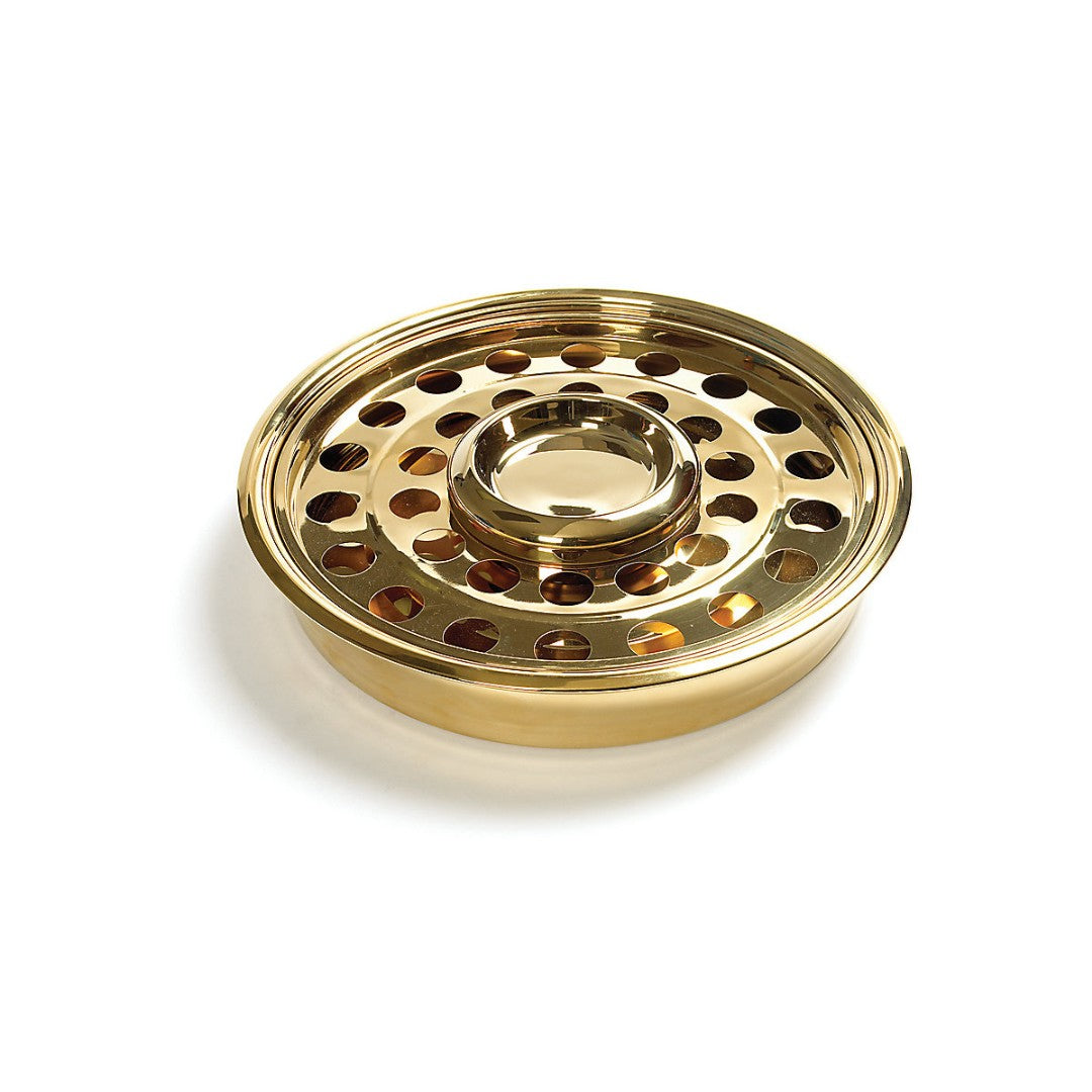 Brass Bread Plate Insert - Re-vived