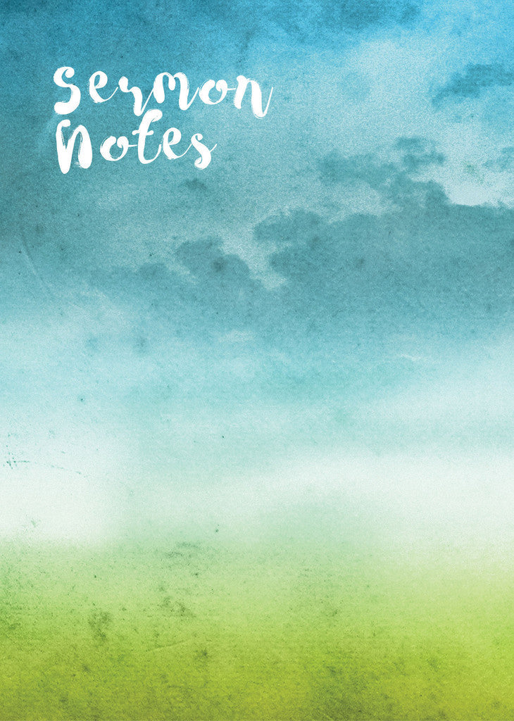 Sermon Notes: Watercolour Cover - Re-vived