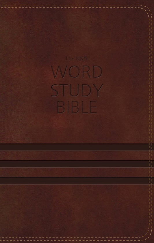 NKJV Word Study Bible IL Indexed Brown - Re-vived