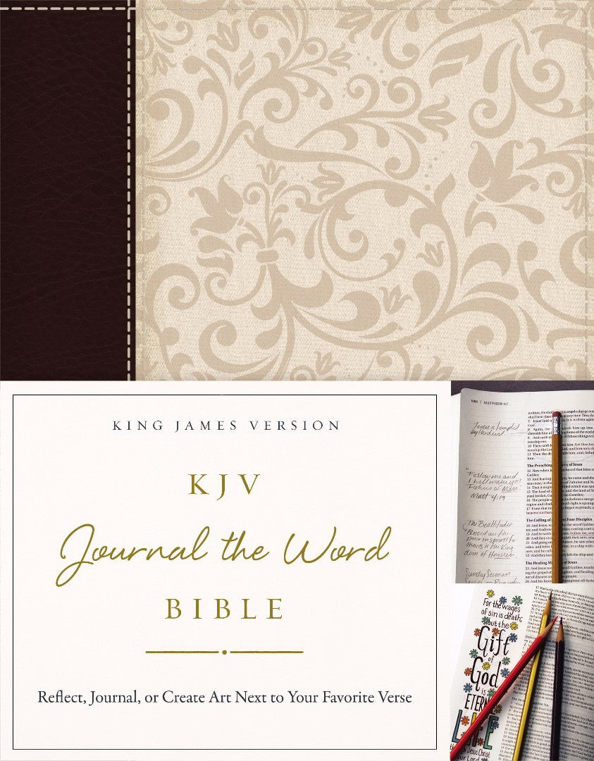 KJV Journal the Word Bible IL Brown/Cream - Re-vived