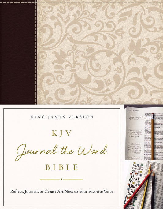 KJV Journal the Word Bible IL Brown/Cream - Re-vived